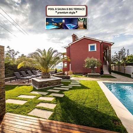 Villa Sunset Pool & Spa Apartments Zgornje Skofije Exterior photo