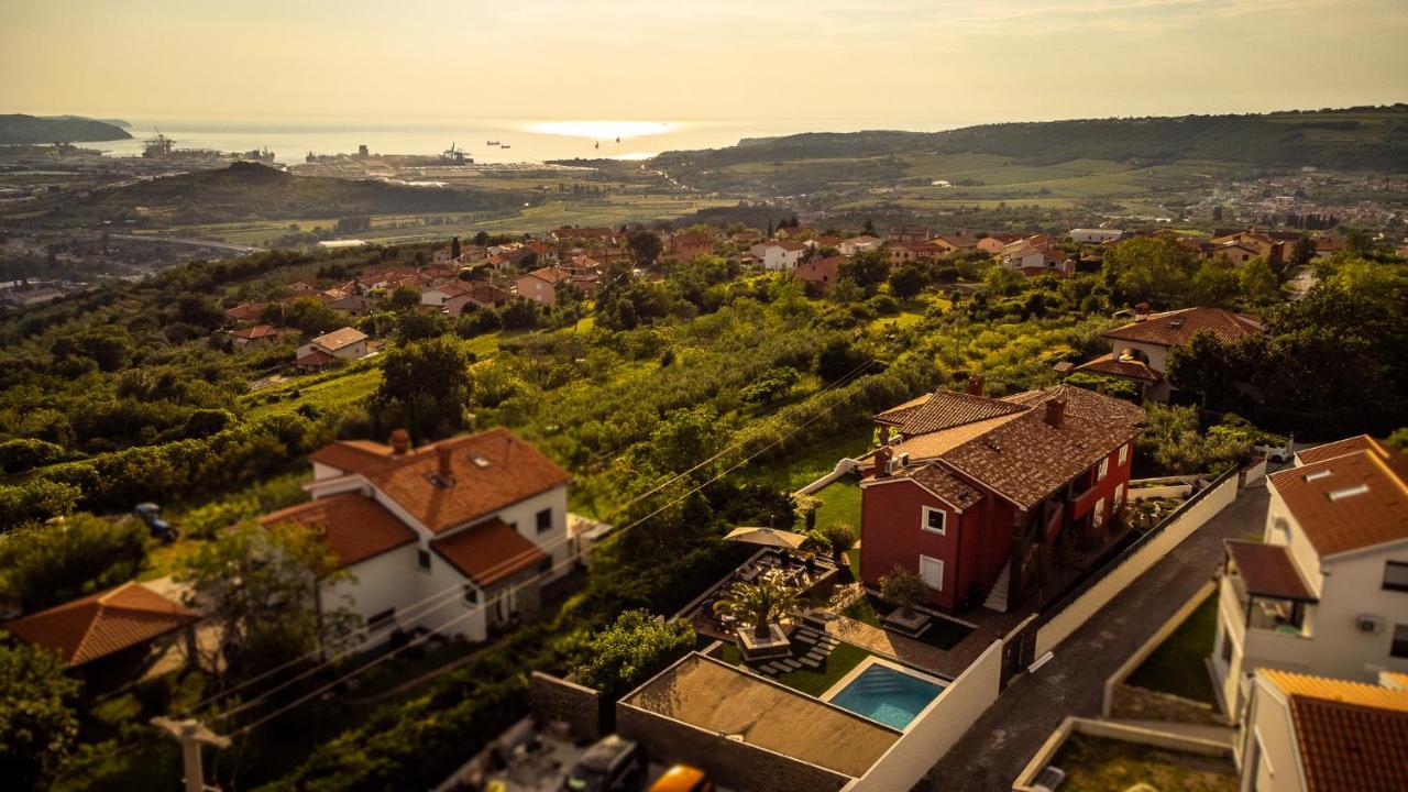 Villa Sunset Pool & Spa Apartments Zgornje Skofije Exterior photo