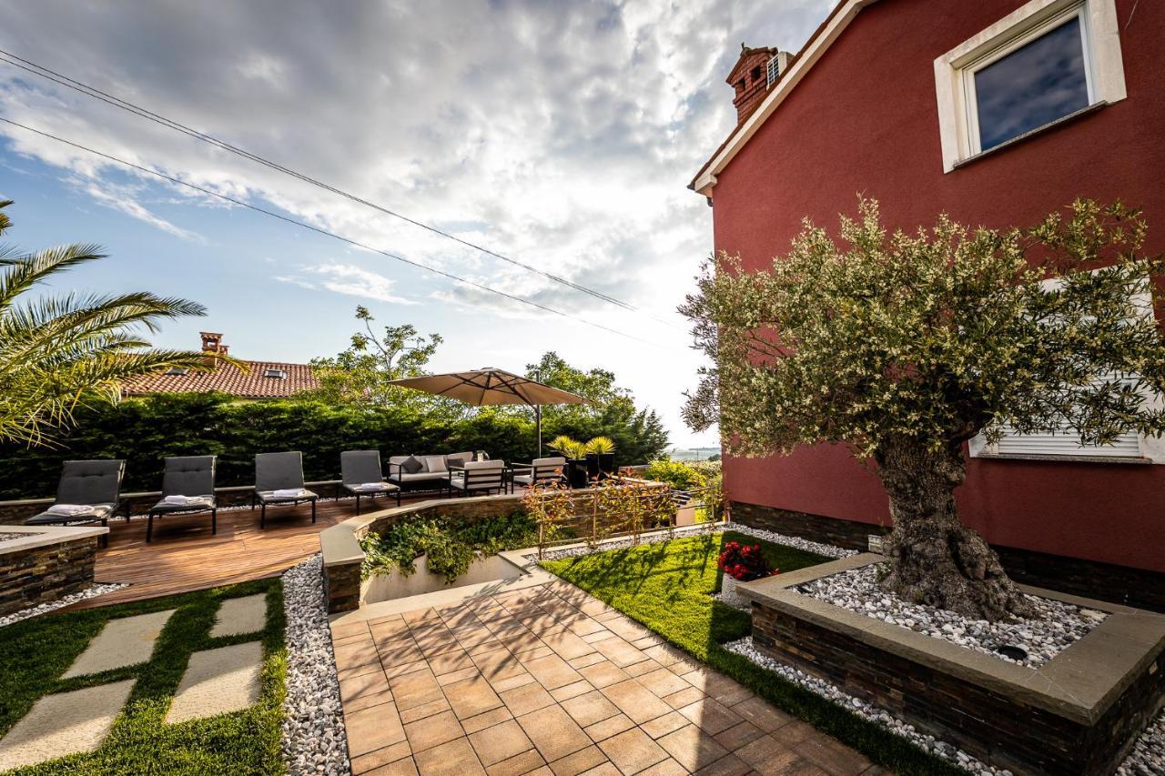 Villa Sunset Pool & Spa Apartments Zgornje Skofije Exterior photo